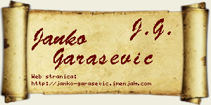 Janko Garašević vizit kartica